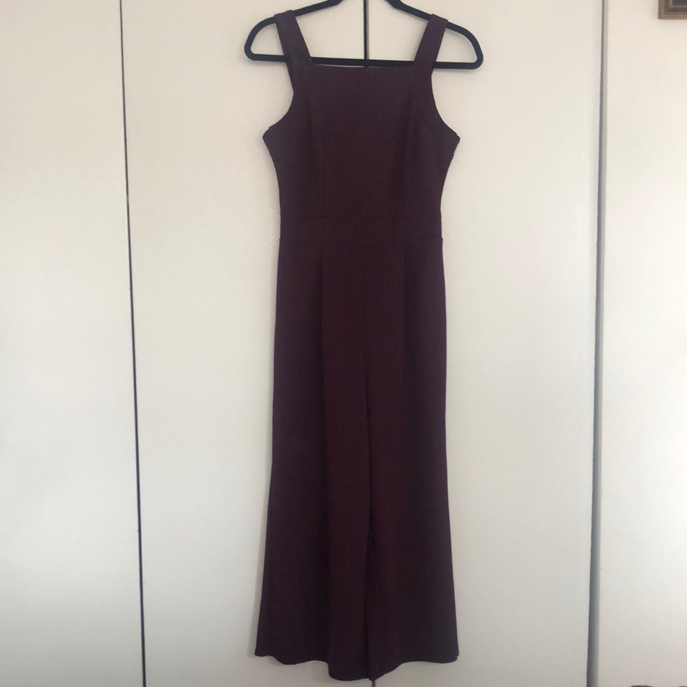 Plum Square Neck Jumpsuit